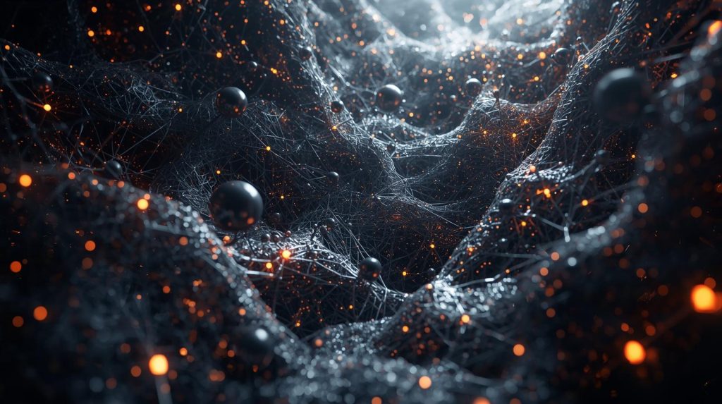 "Abstract digital network background symbolizing online connectivity and personal branding strategies for 'How to Build a Personal Brand on Social Media'."